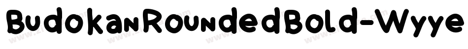 BudokanRoundedBold-WyyeO字体转换