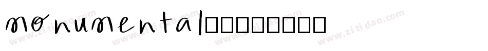monumental字体字体转换