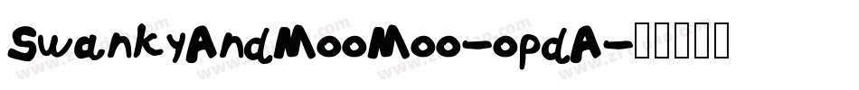 SwankyAndMooMoo-opdA字体转换