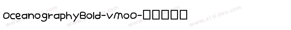 OceanographyBold-vMoO字体转换