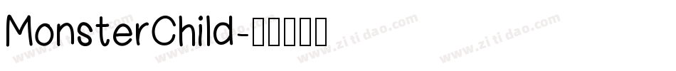 MonsterChild字体转换