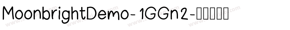 MoonbrightDemo-1GGn2字体转换