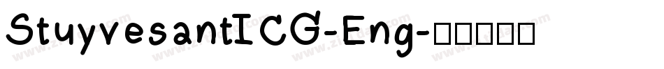 StuyvesantICG-Eng字体转换