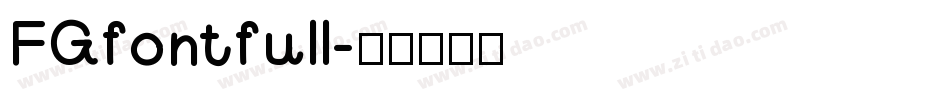 FGfontfull字体转换