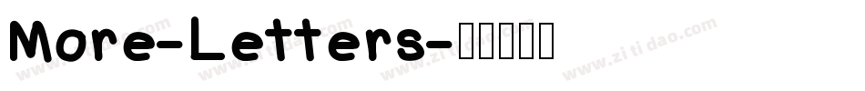 More-Letters字体转换
