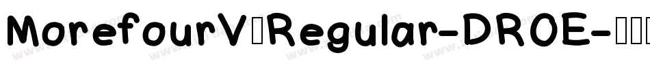 MorefourV2Regular-DROE字体转换