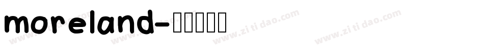 moreland字体转换