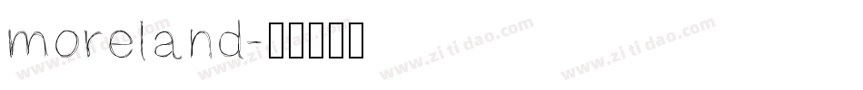 moreland字体转换