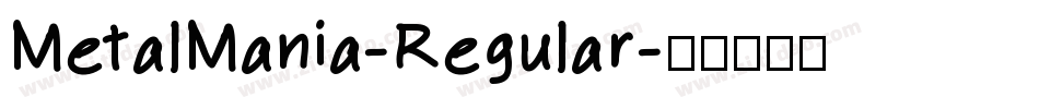 MetalMania-Regular字体转换