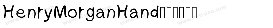 HenryMorganHand字体转换