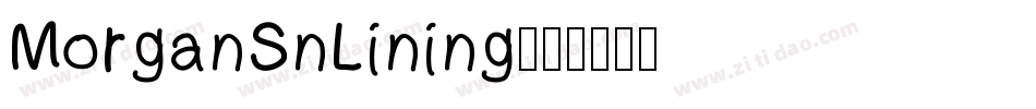 MorganSnLining字体转换