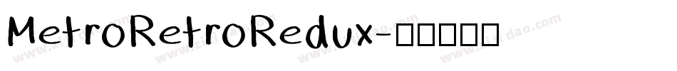 MetroRetroRedux字体转换