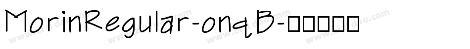 MorinRegular-onqB字体转换