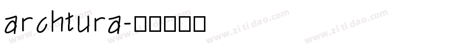 archtura字体转换