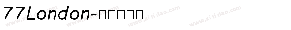 77London字体转换