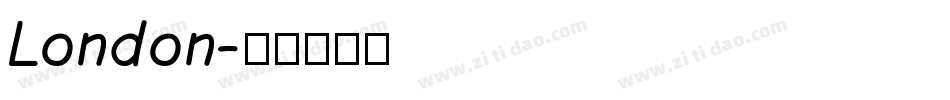 London字体转换