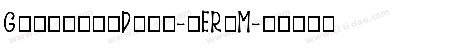 GenorictDemo-jERoM字体转换