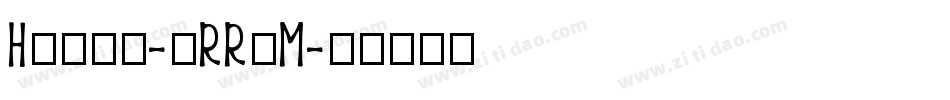 Hugwa-nRRoM字体转换