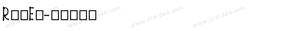 RomEr字体转换
