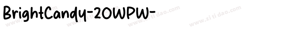 BrightCandy-2OWPW字体转换