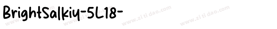 BrightSalkiy-5L18字体转换