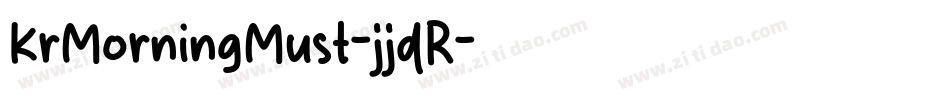 KrMorningMust-jjdR字体转换