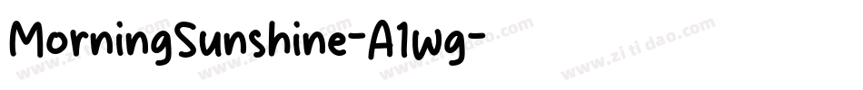 MorningSunshine-A1wg字体转换