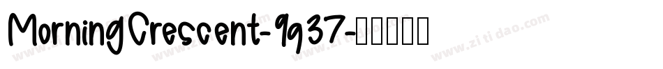 MorningCrescent-9q37字体转换