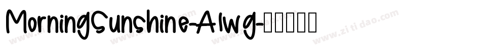 MorningSunshine-A1wg字体转换