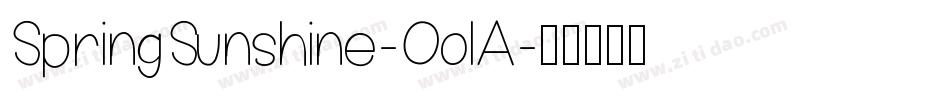 SpringSunshine-OolA字体转换