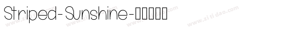 Striped-Sunshine字体转换