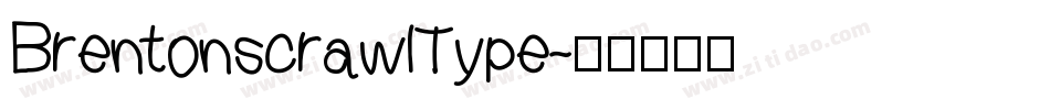 BrentonscrawlType字体转换