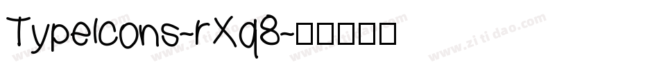 TypeIcons-rXq8字体转换