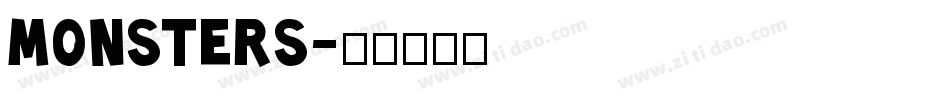MONSTERS字体转换