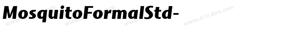 MosquitoFormalStd字体转换
