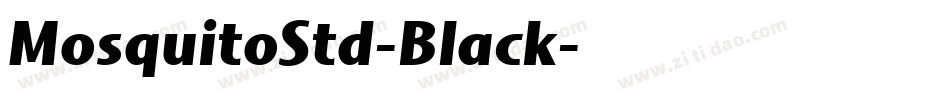 MosquitoStd-Black字体转换