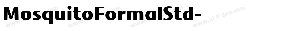 MosquitoFormalStd字体转换