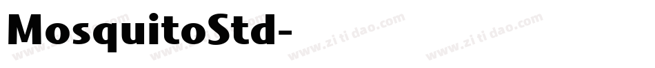 MosquitoStd字体转换