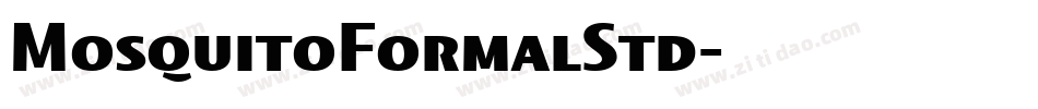MosquitoFormalStd字体转换