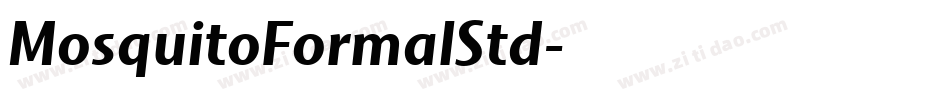 MosquitoFormalStd字体转换