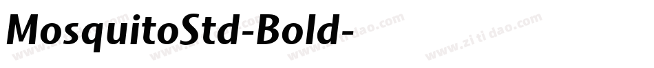 MosquitoStd-Bold字体转换