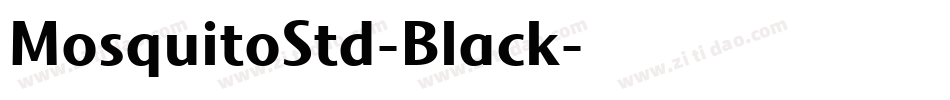 MosquitoStd-Black字体转换