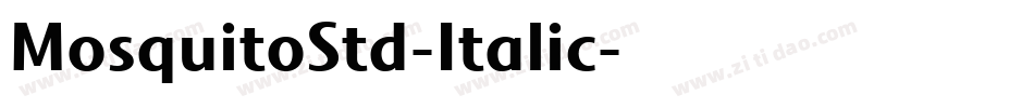 MosquitoStd-Italic字体转换
