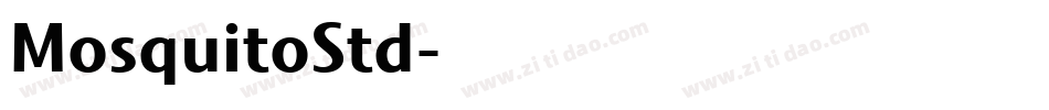 MosquitoStd字体转换