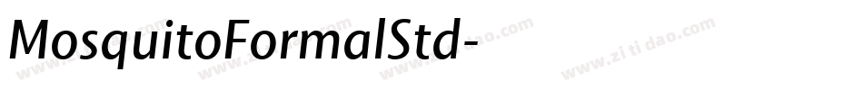 MosquitoFormalStd字体转换