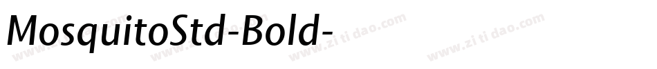 MosquitoStd-Bold字体转换
