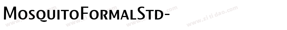 MosquitoFormalStd字体转换