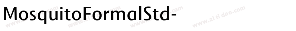 MosquitoFormalStd字体转换