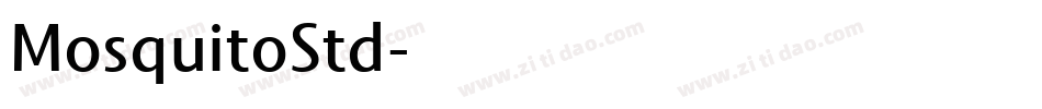 MosquitoStd字体转换