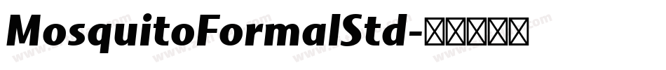 MosquitoFormalStd字体转换